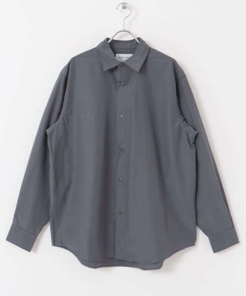 ＊＊URBAN RESEARCH DOORS / アーバンリサーチ ドアーズ シャツ・ブラウス | FORK&SPOON　レギュラーカラースナップシャツ（GRAY）