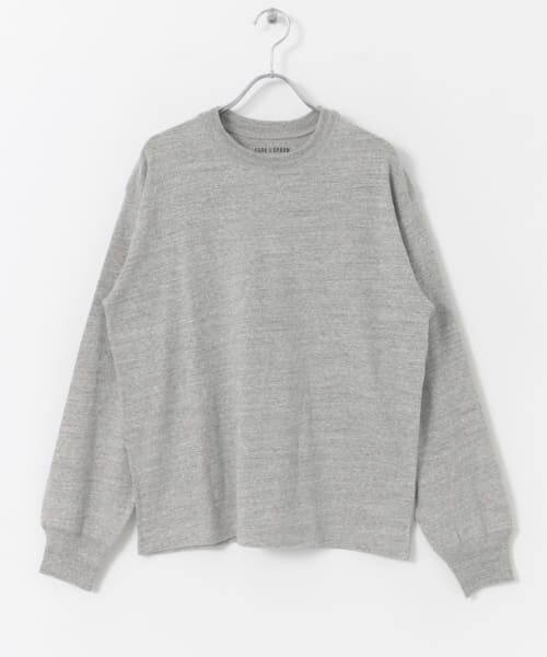 ＊＊URBAN RESEARCH DOORS / アーバンリサーチ ドアーズ Tシャツ | FORK&SPOON　ラフィー天竺ロングスリーブTシャツ（TOPGRAY）