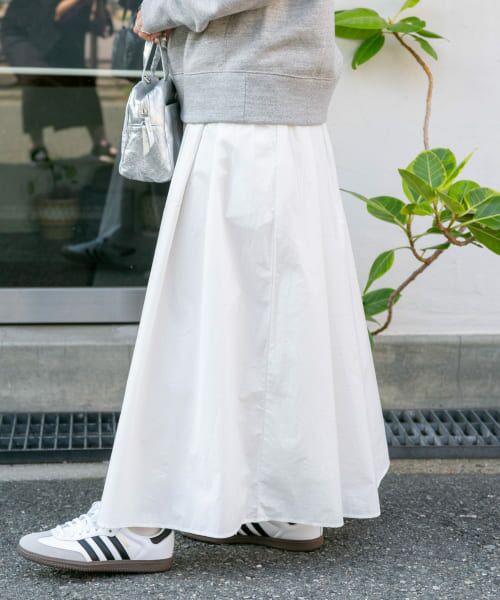 DOORS（FORK&SPOON）／ナイロンギャザースカート URBAN RESEARCH DOORS｜FORK&SPOON ナイロンギャザースカート