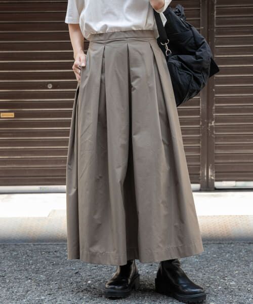 ＊＊URBAN RESEARCH DOORS / アーバンリサーチ ドアーズ スカート | FORK&SPOON　レザーライクスカート（BROWN）