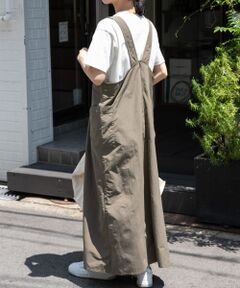 FORK&SPOON　ナイロンワッシャージャンパースカート