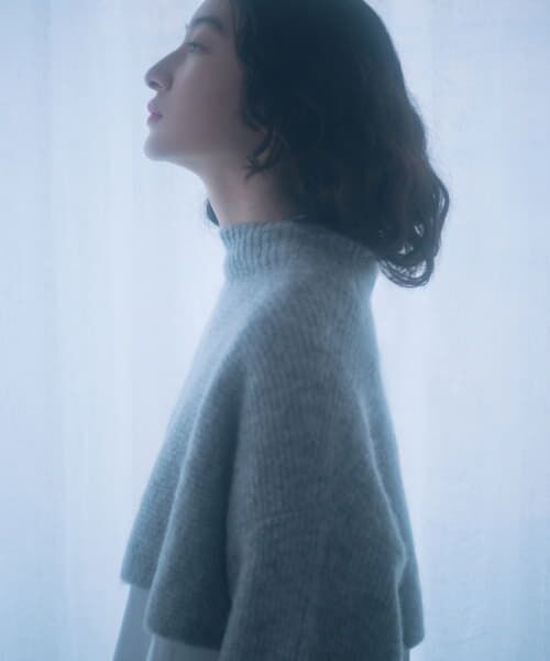 ＊＊URBAN RESEARCH DOORS / アーバンリサーチ ドアーズ ニット・セーター | FORK&SPOON　アルパカ混クロップドニット（GRAY）