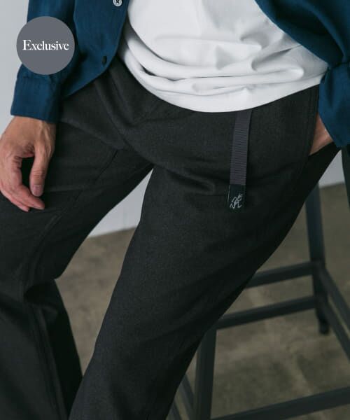 ＊＊URBAN RESEARCH DOORS / アーバンリサーチ ドアーズ その他パンツ | 『別注』Gramicci　LANATECウールライクトラウザー（CHARCOAL）