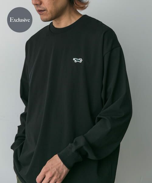 ＊＊URBAN RESEARCH DOORS / アーバンリサーチ ドアーズ Tシャツ | 『別注』PENNEYS×DOORS　THE FOX 天竺 Long-Sleeve T-Shirts（BLACK）