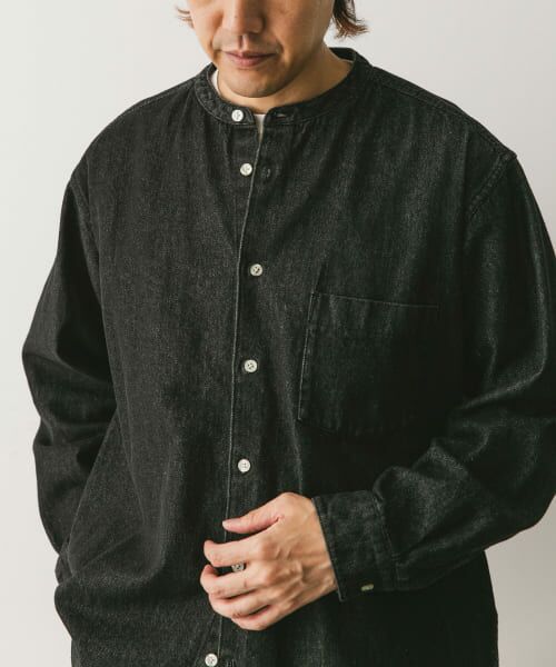 ⚫︎Lサイズ！ENGINEERED GARMENTS デニムバンドカラーシャツ デニムバンドカラーシャツ （シャツ・ブラウス）｜＊＊URBAN