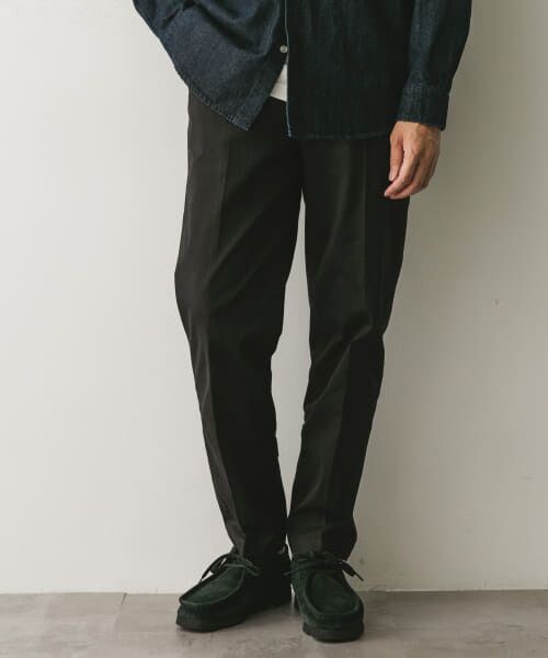 ＊＊URBAN RESEARCH DOORS / アーバンリサーチ ドアーズ その他パンツ | チノテーパードトラウザー（BLACK）