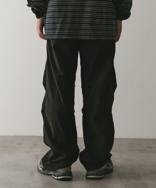DIESEL 黒 ナイロン ワークパンツ P-STAIND パンツナイロンビッグポケット｜ブラック｜メンズ｜DIESEL