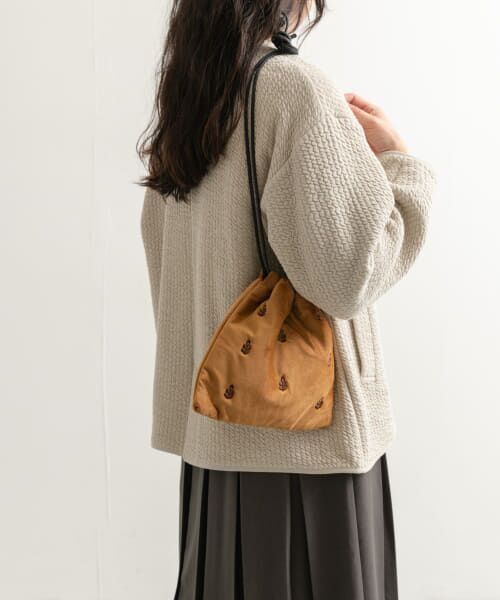 セール】 『別注』beej×DOORS 刺繍巾着バッグ （ショルダー
