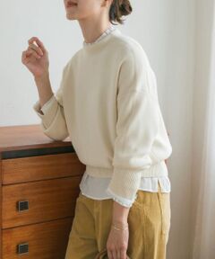 『蓄熱』ボトルネックKNITプルオーバー