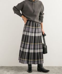 『WEB/一部店舗限定カラー』チェックプリーツスカート