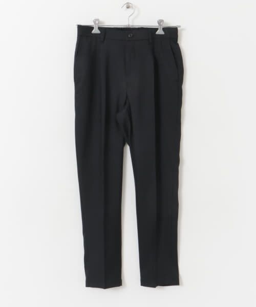＊＊URBAN RESEARCH DOORS / アーバンリサーチ ドアーズ スラックス・ドレスパンツ | 『防シワ/イージーケア』LIFE STYLE TAILOR　ウールライクツイルストレッチパンツ（NAVY）