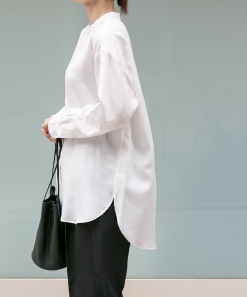 ＊＊URBAN RESEARCH DOORS / アーバンリサーチ ドアーズ シャツ・ブラウス | FORK&SPOON　ダブルクロスバンドカラーシャツ（OFF）