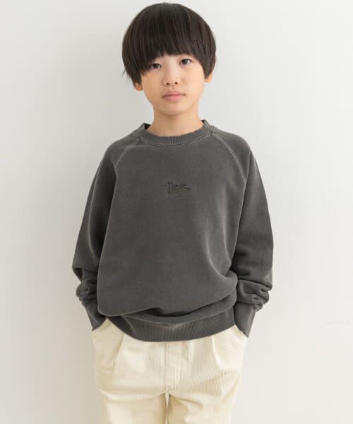 ＊＊URBAN RESEARCH DOORS / アーバンリサーチ ドアーズ トップス | Lee　PIGMENT SWEAT(KIDS)（CHARCOAL）