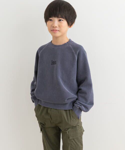 ＊＊URBAN RESEARCH DOORS / アーバンリサーチ ドアーズ トップス | Lee　PIGMENT SWEAT(KIDS)（NAVY）