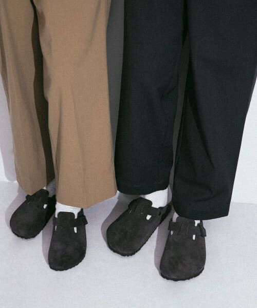 BIRKENSTOCK BOSTON ファッションサンダル BIRKENSTOCK BOSTON SOFT FOOTBED SUEDE ( NARROW FIT ) MINK