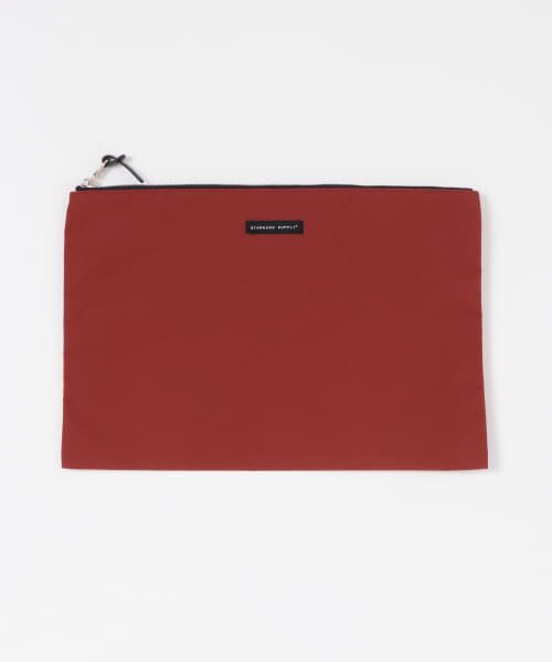 ＊＊URBAN RESEARCH DOORS / アーバンリサーチ ドアーズ ポーチ | STANDARD SUPPLY　A4 DOCUMENT CASE（RED）
