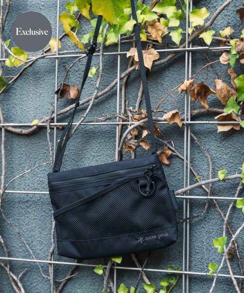 ＊＊URBAN RESEARCH DOORS / アーバンリサーチ ドアーズ ショルダーバッグ | 『別注』Snow Peak Apparel×DOORS　Everyday Use Sacoche（Black）