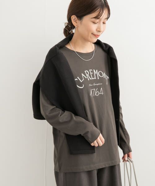 ＊＊URBAN RESEARCH DOORS / アーバンリサーチ ドアーズ Tシャツ | ロゴプリント+刺しゅうロンT-SHIRTS（CCL×OFF）