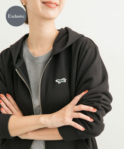 ＊＊URBAN RESEARCH DOORS / アーバンリサーチ ドアーズ パーカー | 『別注』PENNEYS×DOORS　 THE FOX 裏毛ジップパーカー（BLACK）