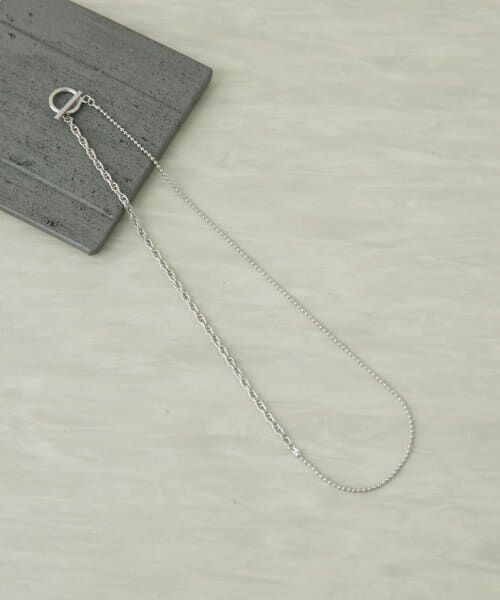 ＊＊URBAN RESEARCH DOORS / アーバンリサーチ ドアーズ ネックレス・ペンダント・チョーカー | ダブルチェーンマンテルショートネックレス（SILVER）