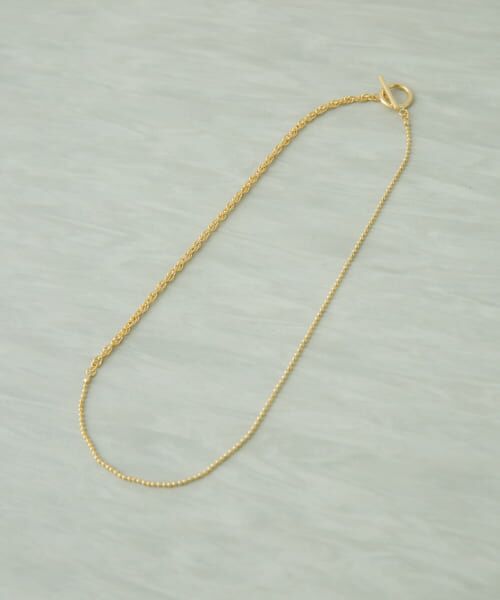 ＊＊URBAN RESEARCH DOORS / アーバンリサーチ ドアーズ ネックレス・ペンダント・チョーカー | ダブルチェーンマンテルショートネックレス（GOLD）
