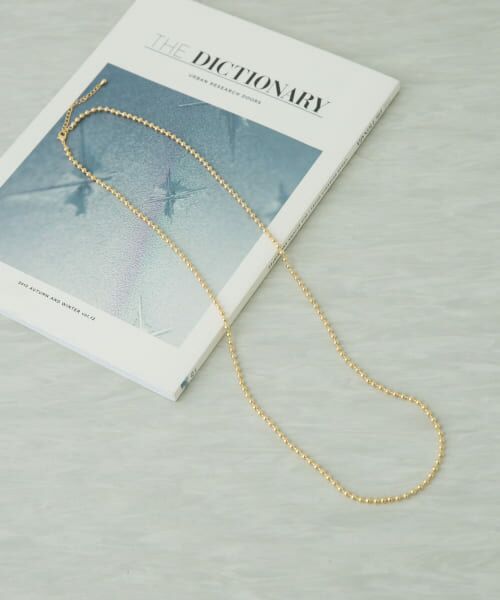 ＊＊URBAN RESEARCH DOORS / アーバンリサーチ ドアーズ ネックレス・ペンダント・チョーカー | ボールチェーンロングネックレス（GOLD）