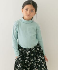 メローフリルリブタートルネックTシャツ(KIDS)