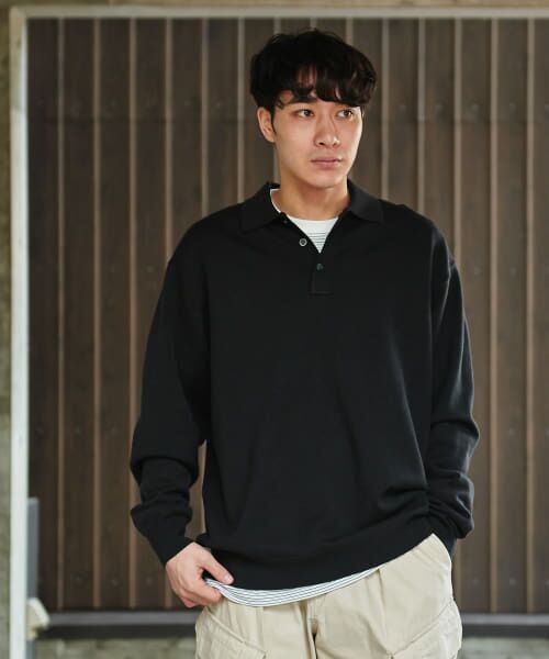 64015　Dior　ニットポロシャツ 干場義雅×DRESSTERIOR】ニットポロシャツ