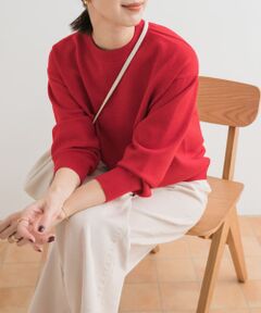 『UR TECH 200日ニット』スウェットライクプルオーバー