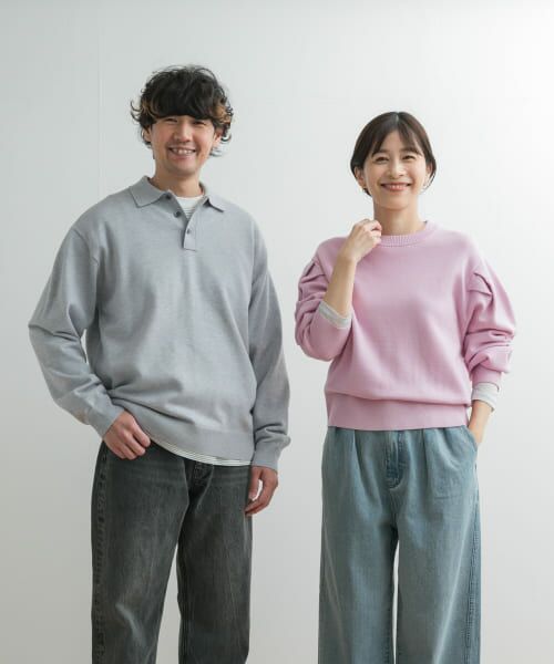 セール】 『UR TECH 200日ニット』ショルダータックプルオーバー
