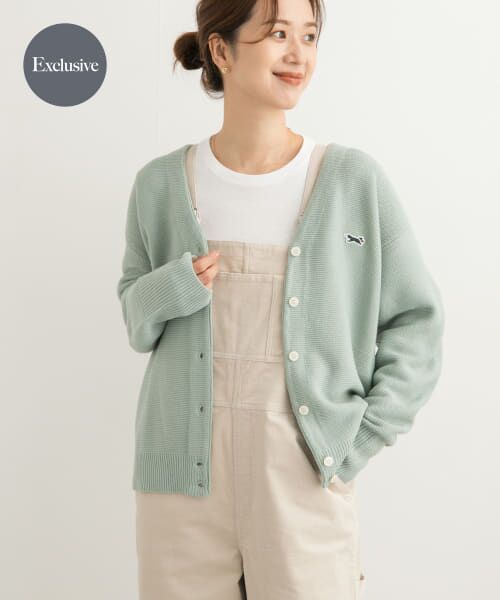 ＊＊URBAN RESEARCH DOORS / アーバンリサーチ ドアーズ カーディガン・ボレロ | 『WEB/一部店舗限定カラー』『別注』PENNEYS　THE FOX Vネックニットカーディガン（MINT）