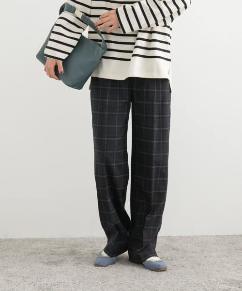 ＊＊URBAN RESEARCH DOORS / アーバンリサーチ ドアーズ その他パンツ | チェックトラウザーパンツ（NAVY）
