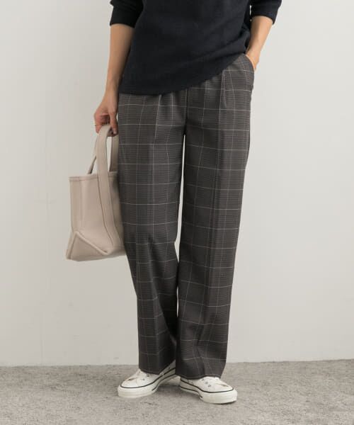 ＊＊URBAN RESEARCH DOORS / アーバンリサーチ ドアーズ その他パンツ | チェックトラウザーパンツ（CHARCOAL）