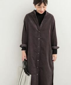 『UR TECH』コーデュロイシャツワンピース