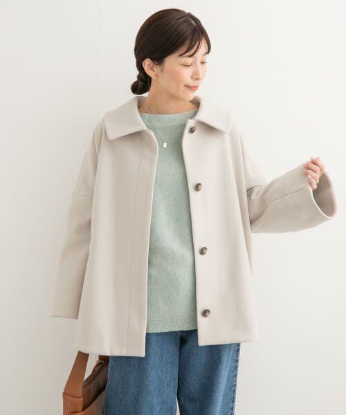 URBAN RESEARCH DOORS◆ウールワイドコクーンコート◆キャメル系 URBAN RESEARCH DOORS（アーバンリサーチドアーズ）の「ウール