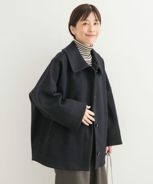 新品未使用タグ付き エムドットem. コクーンウールコート 黒 コート .-- SILENCE （ブラック） -MANGO - マンゴ公式
