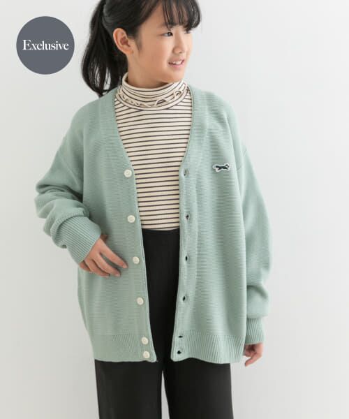 ＊＊URBAN RESEARCH DOORS / アーバンリサーチ ドアーズ ニット・セーター | 『親子リンク』『別注』PENNEYS×DOORS　THE FOX Vネックカーディガン(KIDS)（MINT）