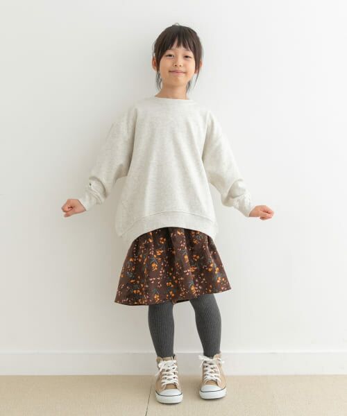セール】 花柄コーデュロイフレアキュロット(KIDS) （パンツ