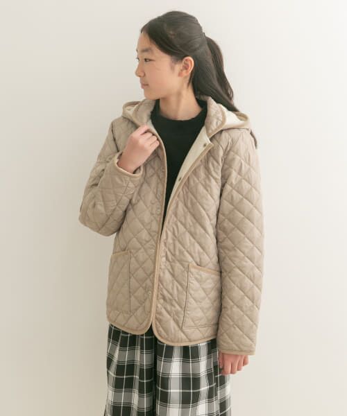＊＊URBAN RESEARCH DOORS / アーバンリサーチ ドアーズ アウター | 『WEB/一部店舗限定』『洗濯可』キルトジャケット(KIDS)（GREIGE）