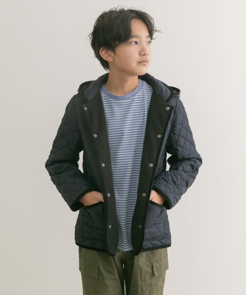 ＊＊URBAN RESEARCH DOORS / アーバンリサーチ ドアーズ アウター | 『WEB/一部店舗限定』『洗濯可』キルトジャケット(KIDS)（NAVY）