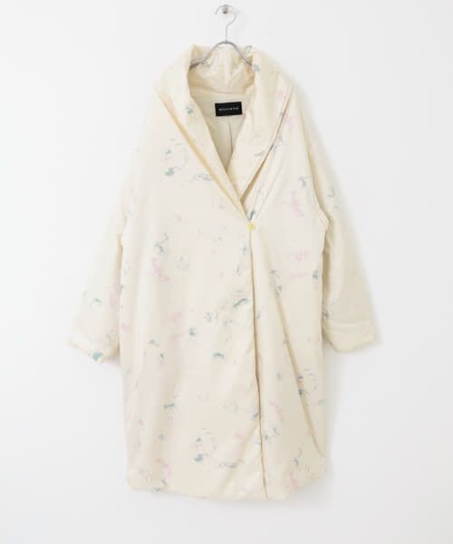 ＊＊URBAN RESEARCH DOORS / アーバンリサーチ ドアーズ ダウンジャケット・ベスト | mizuiro ind　print batting coat（ivory）