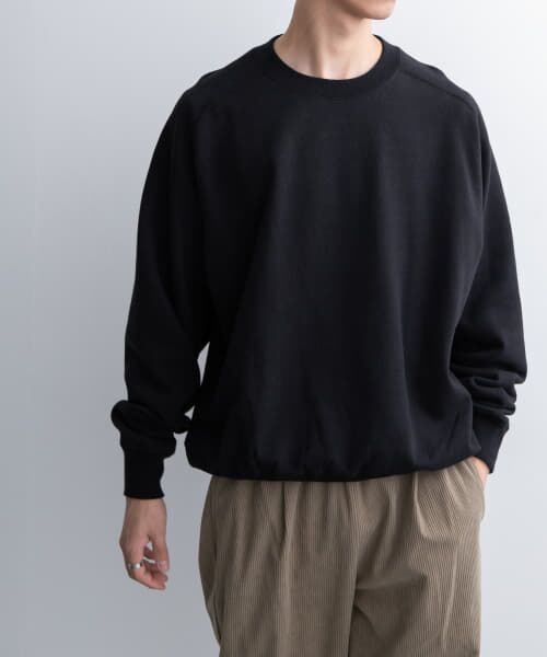 SAPEur スウェット　黒　美品　L セール】 FORK&SPOON ラフィー裏毛クルーネックスウェット