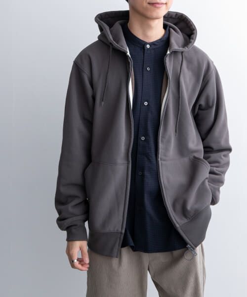 ＊＊URBAN RESEARCH DOORS / アーバンリサーチ ドアーズ スウェット | FORK&SPOON　CAVE フーディースウェット（CHARCOAL）