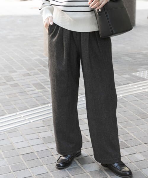 ＊＊URBAN RESEARCH DOORS / アーバンリサーチ ドアーズ その他パンツ | FORK&SPOON　ブラッシュドパンツ（BROWN）