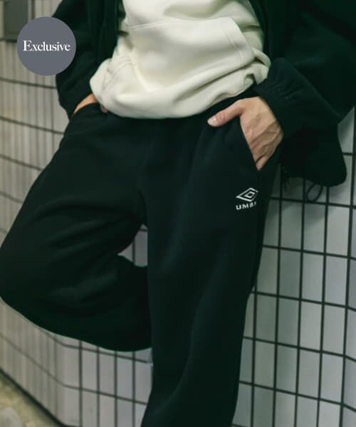 ＊＊URBAN RESEARCH DOORS / アーバンリサーチ ドアーズ その他パンツ | 『別注』UMBRO×DOORS　FLEECE PANTS（BLACK）