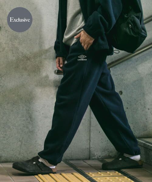 ＊＊URBAN RESEARCH DOORS / アーバンリサーチ ドアーズ その他パンツ | 『別注』UMBRO×DOORS　FLEECE PANTS（NAVY）
