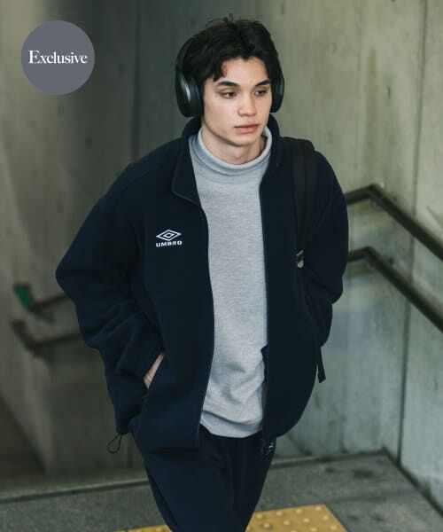 ＊＊URBAN RESEARCH DOORS / アーバンリサーチ ドアーズ その他アウター | 『別注』UMBRO×DOORS　FLEECE JACKET（NAVY）
