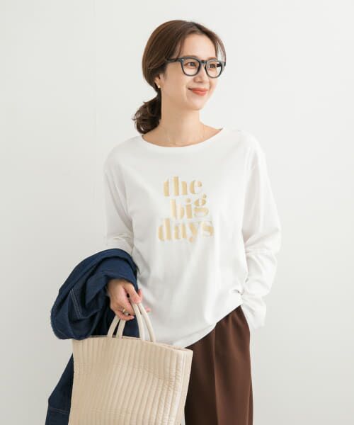 ＊＊URBAN RESEARCH DOORS / アーバンリサーチ ドアーズ Tシャツ | 箔プリントロゴTシャツ（WHITE）