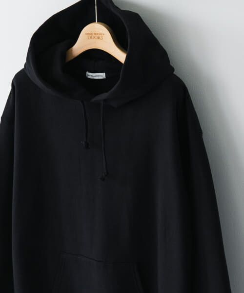 ＊＊URBAN RESEARCH DOORS / アーバンリサーチ ドアーズ スウェット | 『XLサイズ/WEB限定』裏起毛プルオーバーフーディー（BLACK）