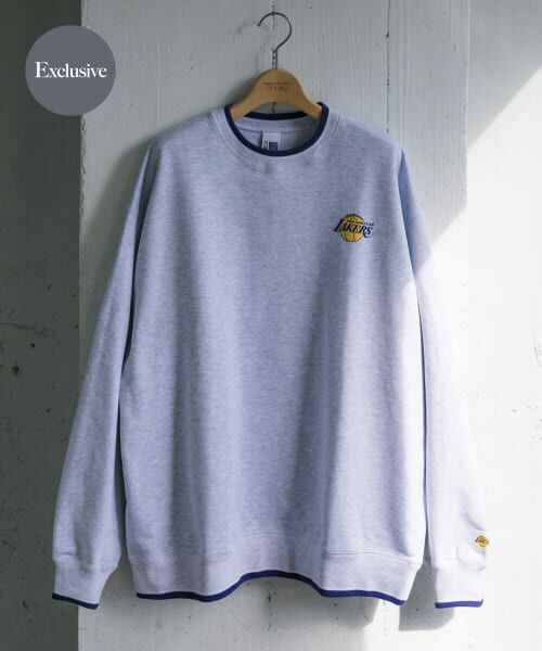 ＊＊URBAN RESEARCH DOORS / アーバンリサーチ ドアーズ スウェット | 『別注』NBA×DOORS　プリントスウェット（MIXWHITE①）